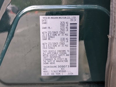 2024 Nissan Pathfinder Platinum