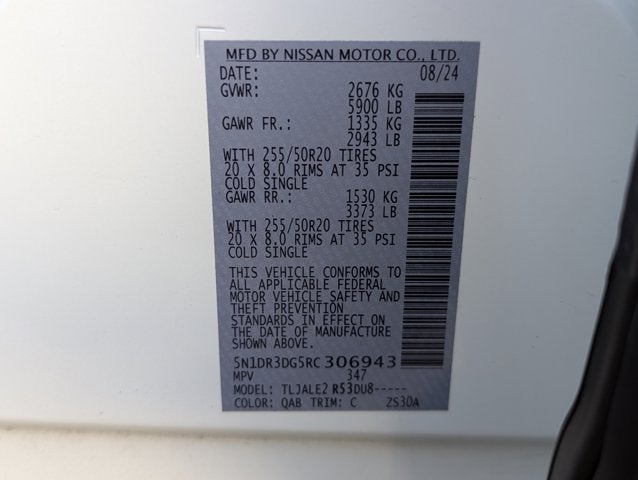 2024 Nissan Pathfinder Platinum