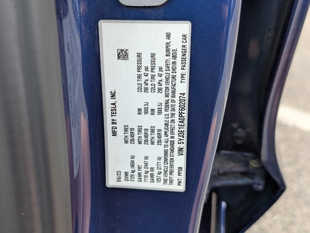 2023 Tesla Model 3 RWD