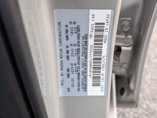 2025 Mazda Mazda3 Sedan 2.5 S Select Sport