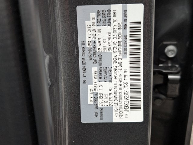 2025 Mazda Mazda CX-90 PHEV Premium Plus Package