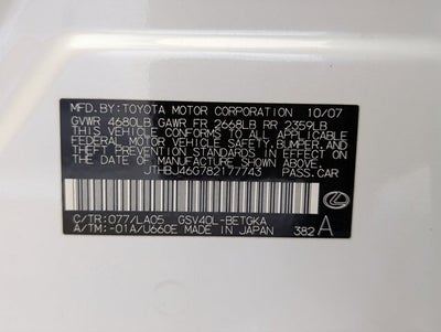 2008 Lexus ES 350 4dr Sdn