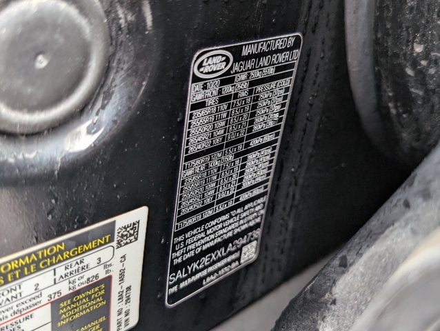 2020 Land Rover Range Rover Velar R-Dynamic S