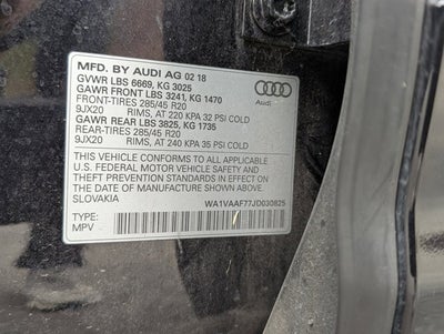 2018 Audi Q7 Prestige