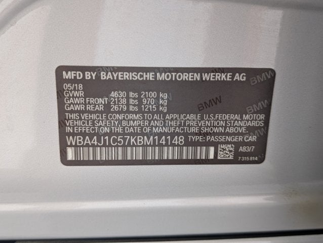 2019 BMW 4 Series 430i