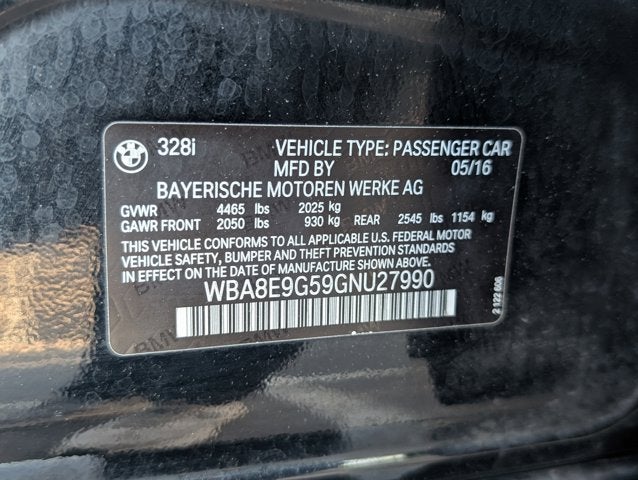 2016 BMW 3 Series 328i